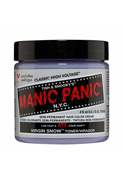 Manic Panic Κλασική Βαφή Μαλλιών Υψηλής Έντασης Virgin Snow, Ημιμόνιμη, Virgi...