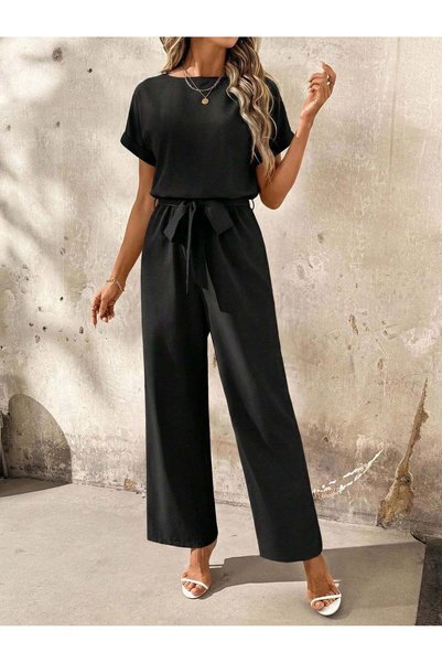 Sheya Long jumpsuit, black - S