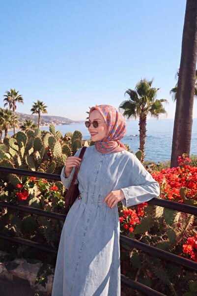 Silk Home Soft Eşarp Vintage Floral Turuncu