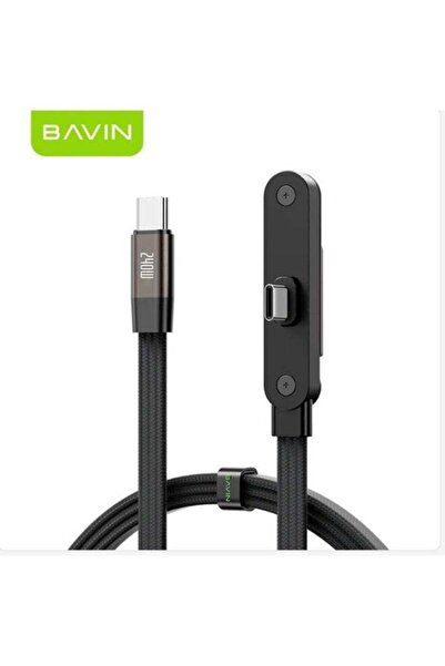 Bavin CB430 2-in-1 240W PD Type-C Fast Charging Data Cable 1.2m With Foldable...