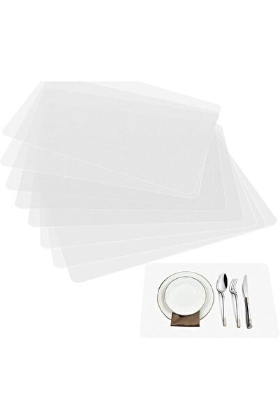 GENERAL Clear Placemats, Translucent Plastic Placemats for Dining Table, Keep...