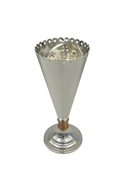 B&D Silver Incense Burner – Elegant Traditional Home Décor and Incense Holder
