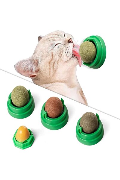 ALMEKAQUZ 3 PCS Cat Toys Balls, Catnip Toys, Edible Catnip Toy Ball with Natu...