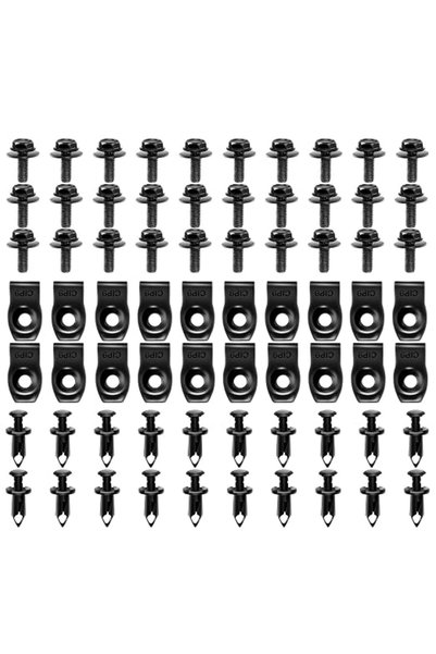 GOOACC 70PCS Engine Under Cover Splash Shield Guard Body Bolts Bumper Fender ...