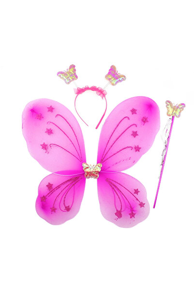 Lovesta Home Fuchsia color wing crown and stick 50x37 cm