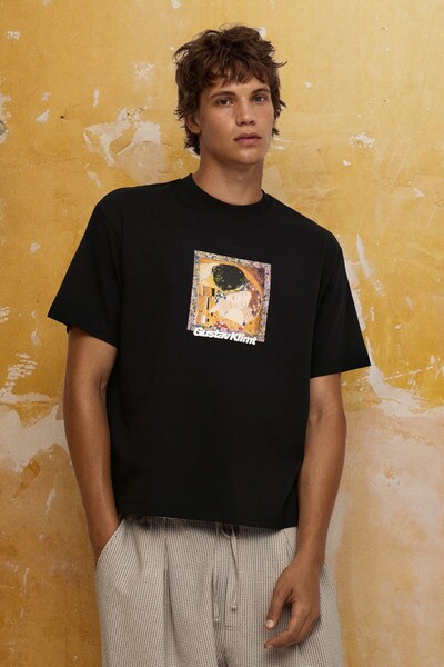 Bershka KLIMT relaxed fit tişört