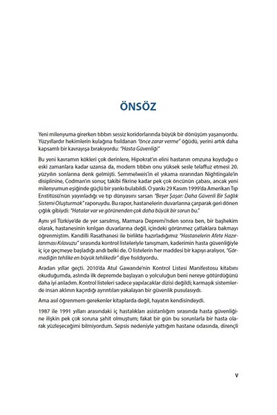Nobel Tıp Kitabevleri Hastanelerde Tehlike Avı ve Güvenlik Pusulası Görü