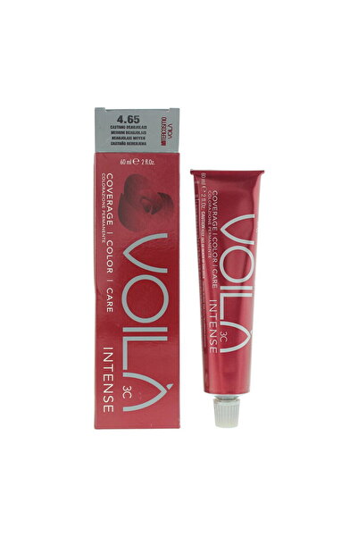 Intercosmo Voila 3C Intense, Μόνιμη Βαφή Μαλλιών, 4.65 Μεσαίο Μπουαζολέ, 60 ml