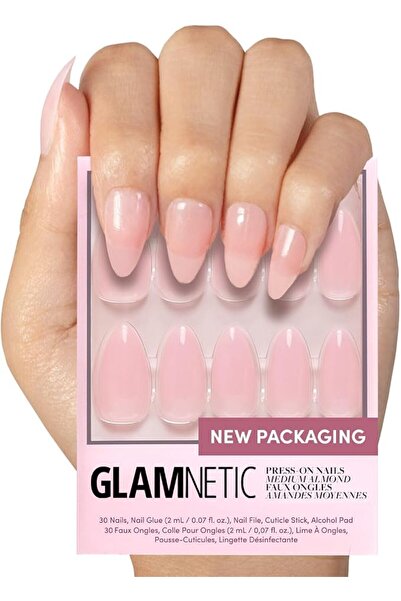Glamnetic Press On Nails - Cloud 9 | Jelly UV Finish Medium Pointed Almond Sh...