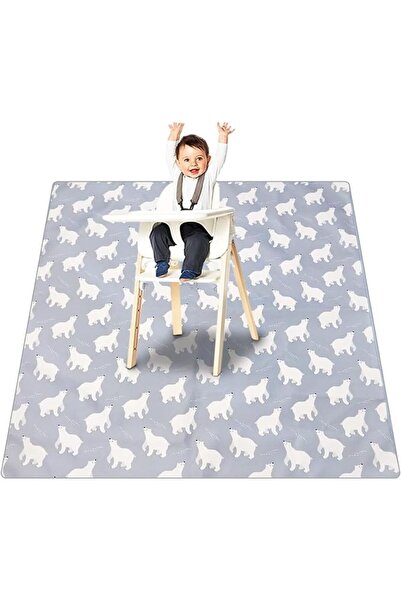 LinJie Highchair Splash Mat,Baby Dining Chair Mat,Machine Washable Portable P...