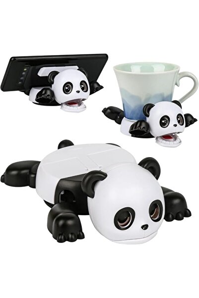Tazweeq Funny Panda Coaster, Dual-Use as Drink Coaster & Phone Stand, Anti-Sl...