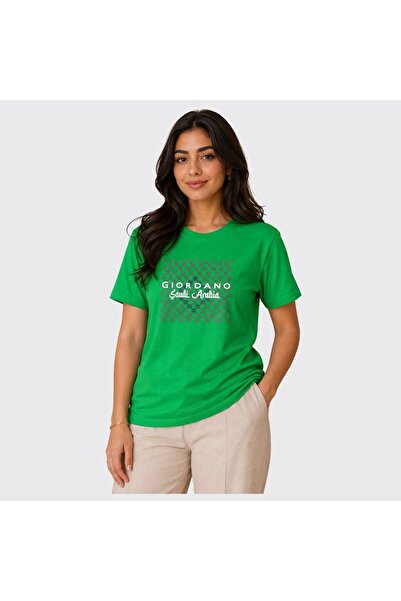 Giordano Women's Regular Fit Saudi National Day Print Tee