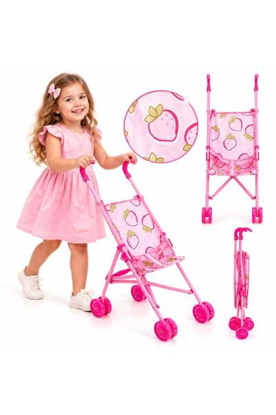 JML Cărucior pliabil pentru păpuși 54×38×24 cm, Plastic, pentru copii, En-gros