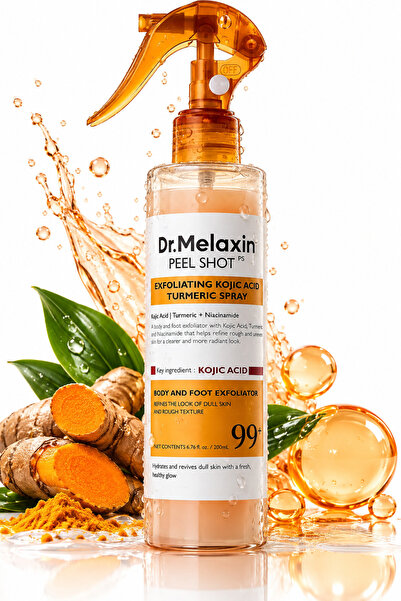 Dr.Melaxin Peel Shot Kojic Acid and Turmeric Body & Foot Spray – 200ml
