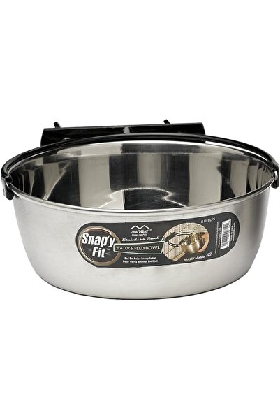 MidWest Homes for Pets Midwest 10 oz. Snapy Fit Stainless Steel Bowl