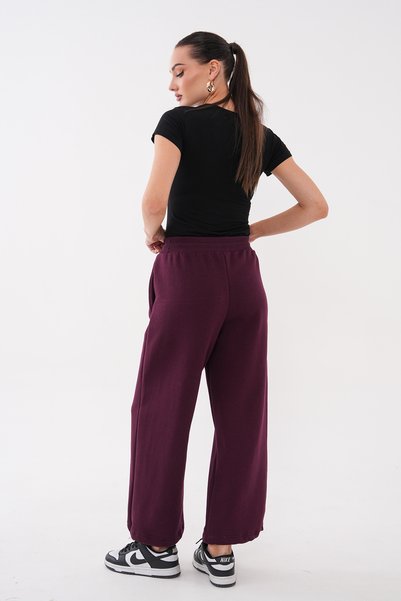 Mega Life Belted, Cashmere-Embellished, Three-Yarn Pants with Stoppered Cuffs