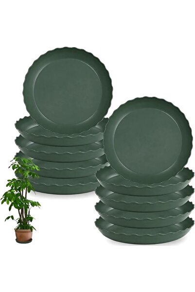 GENERAL 10-Pack Plant Saucers - 6, 8, 10 Inch Plastic Water Drip Trays, Heavy...