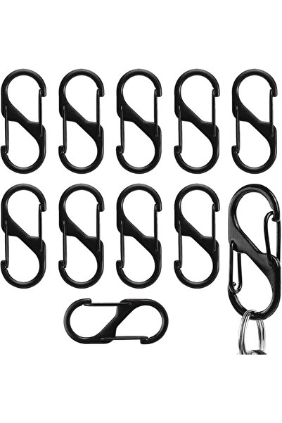 TERRIFI Clips Dual Hook S Carabiner, Zinc Alloy Quick Release Hooks, Multipur...