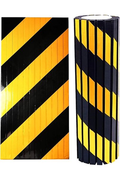 Generic 2-Pack Reflective Garage Wall Corner Guards, Foam Bumper Strips for C...