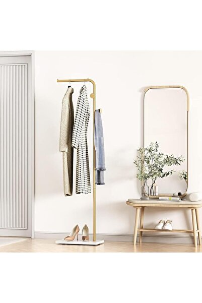 GENERAL Metal Coat Rack Freestanding, 67”Coat Hanger Stand with 3 Hooks Heavy...