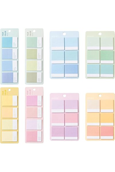 NALACAL 800Pcs Sticky Notes Tabs, 8-Pack Gradient Color Book Markers with Wri...