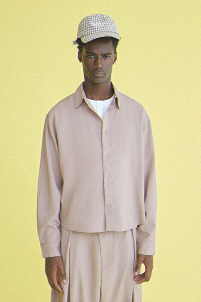 Bershka Uzun kollu boxy fit gömlek