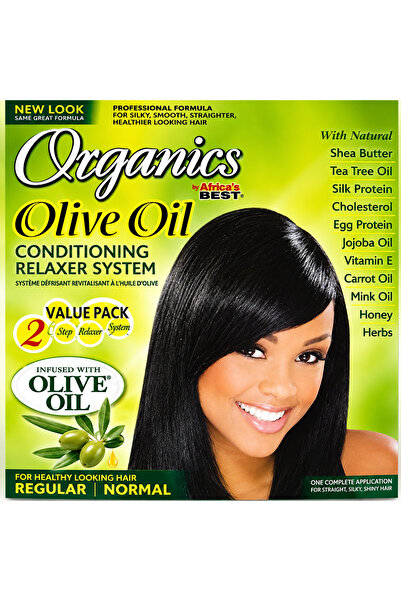 AFRICAN Africa's best organics olive oil conditioning relaxer system no lye v...