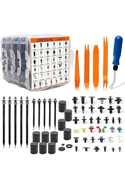 CESTBELLA 1295pcs Car Retainer Clips, Bumper Fastener Rivet Clips 36 Popular ...
