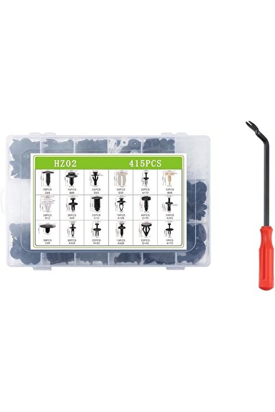 Lawazim 415-Piece Auto Fastener Clips With Clips Removal Tool - Assorted Car ...