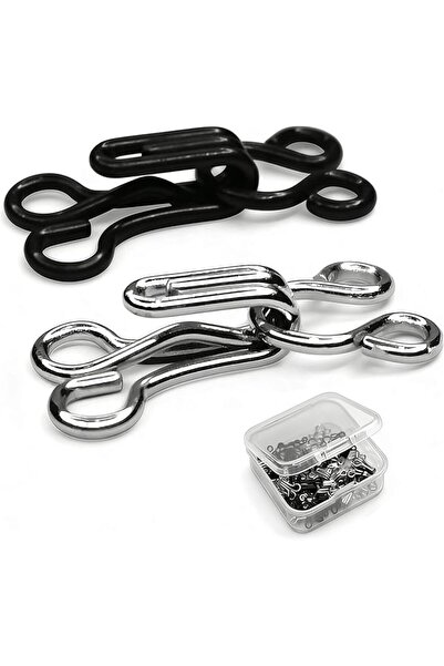 Generic Bra Hooks,102 Set Hook and Eye Latch for Clothing,Strong Metal Bra Ho...