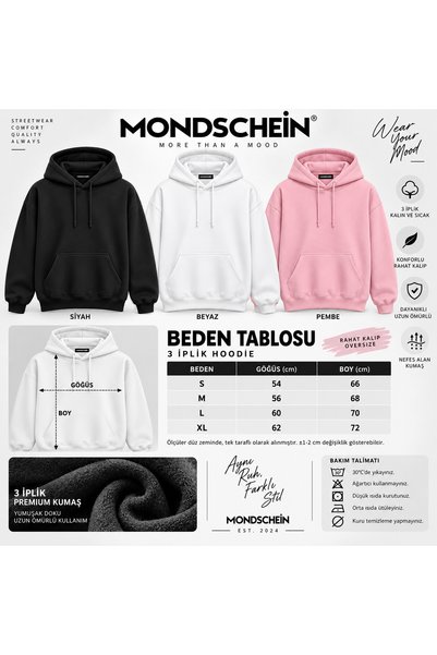 Ciel Lune Unisex Women's and Men's Nothing Stronger Design Text Printed Oversize 3 Thread Hooded Sweatshirt