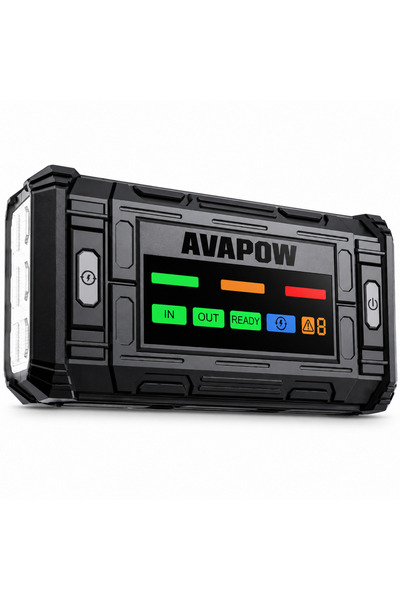 Avapow TJ18 Titan Seri 12000mAh 2000A Bitmiş Aküyü Çalıştıran Jump Starter Taşınabilir Akü Takviye Cihazı