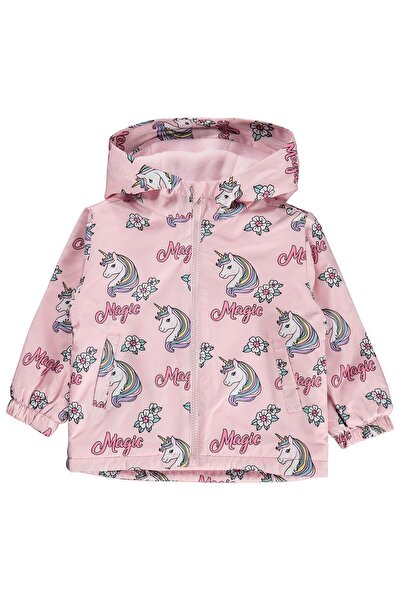 Civil Girls Civil Kız Çocuk Unicorn Desenli Polarlı Yağmurluk | Mikro Uzun Ko...