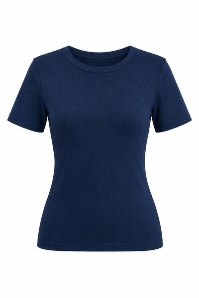 Özge Özgenç Tricou Basic cu guler rotund
