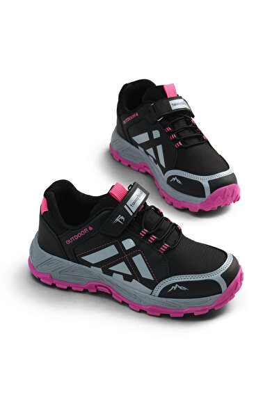 Tonny Black Children's Unisex Black Fuji Thermo Sole Water Repellent Fabric V...
