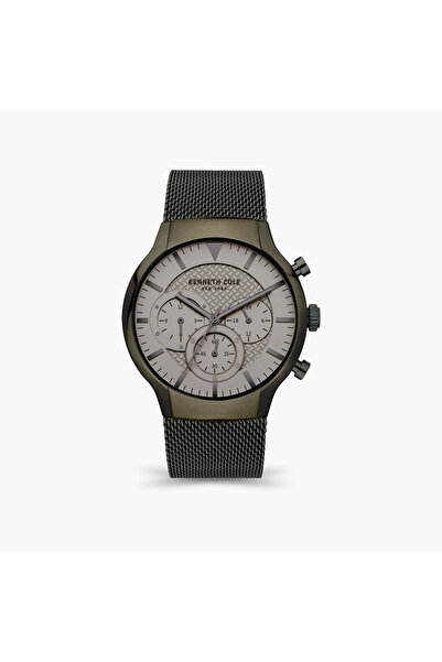 Kenneth Cole Modern Dress / Sport Stainless Steel Bracelet Multifunction Watc...