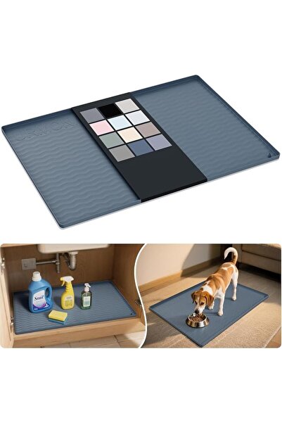 GENERAL URMONA Waterproof Silicone Under Sink Mat 48 x 71 cm, Cabinet Shelf L...