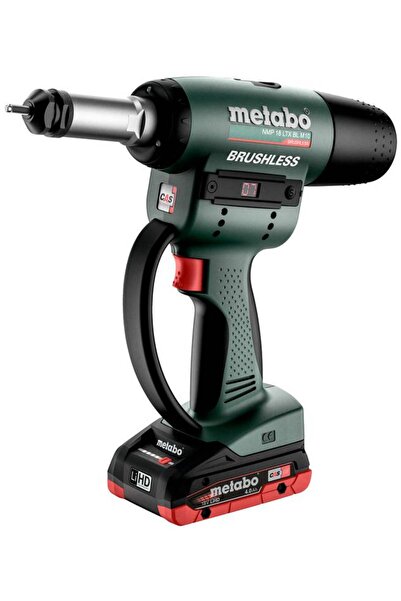 Metabo NMP 18 LTX BL M10 601788800 Akülü perçin somunu tabancası 18 V 4 Ah Li...