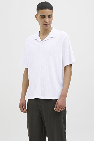 Jack & Jones Jack&Jones Men's Polo Neck T-Shirt 12285744 Bright White