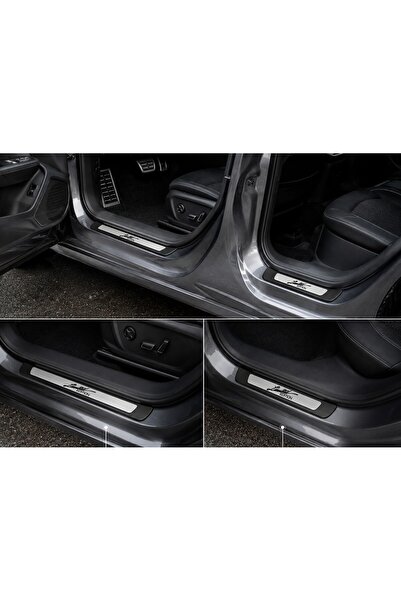 TAURUSPOWER Audi A4 Limited Edition Written on All Models Abs+Chrome Door Sill