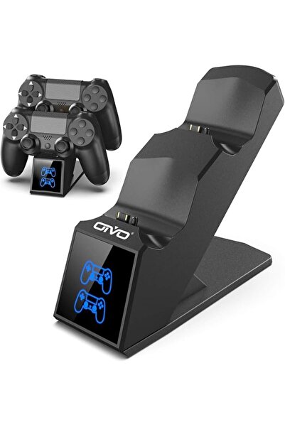 Oivo شاحن وحدة تحكم PS4، محطة شحن متوافقة مع Dualshock 4، محسنة وسريعة الشحن