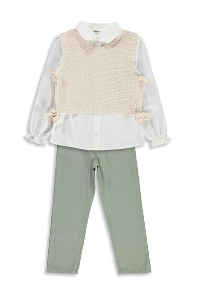 Civil Girls Sweater Set for 6-9 Years Old - Green