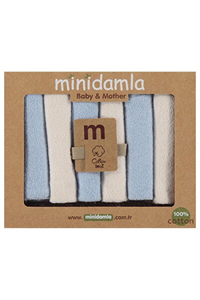Minidamla 6-Pack Mouth Wipes - Blue