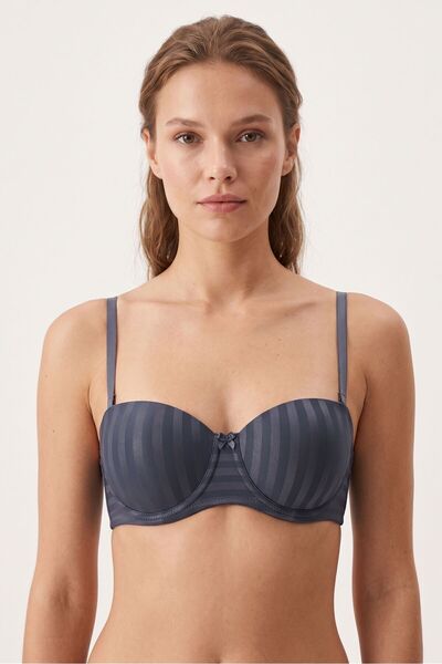 OBJE Women's Anthracite Starplez Non-Padded Bra
