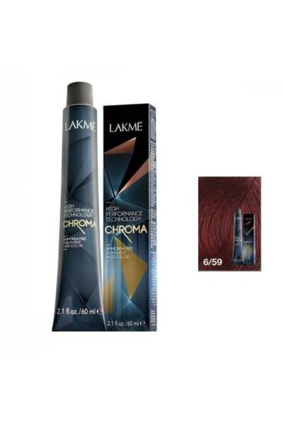 Lakme Chroma Ammonia-Free Hair Dye Dark Blonde Wavy Reddish No. 6/59