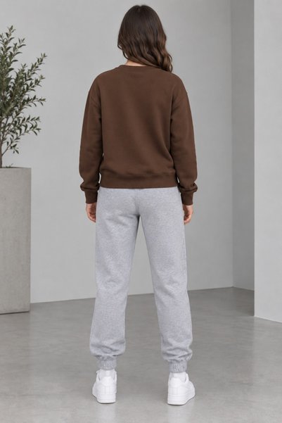 orwen life est. 2022 Women's Winter Sweatshirt 2 Thread Seasonal Tracksuit Set Relaxed Fit Jogger Loved Fiyonk Bski