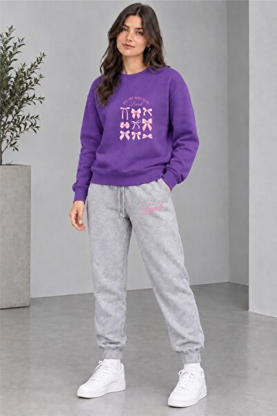 orwen life est. 2022 Kadın Kışlık Sweatshirt 2 İplik Mevsimlik Eşofman Takımı...