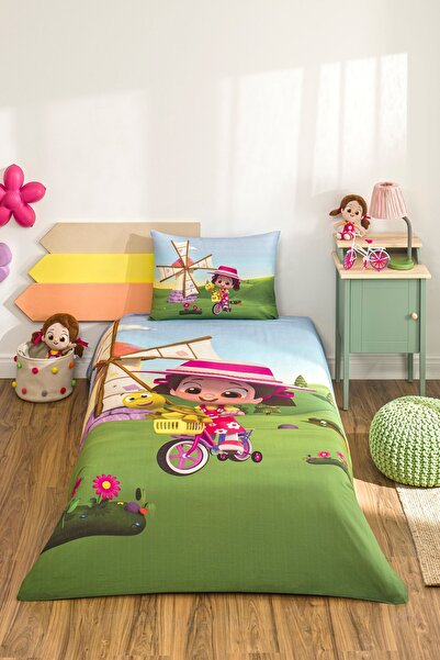 Özdilek Niloya Tospik Licensed Single Elastic Sheet Children's Duvet Cover Set