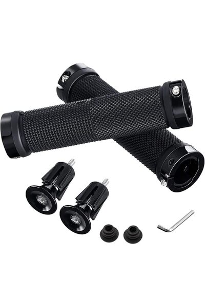 GENERAL Bike Handlebar Grips 130mm, Non-Slip Rubber Bicycle Handle Grips with...