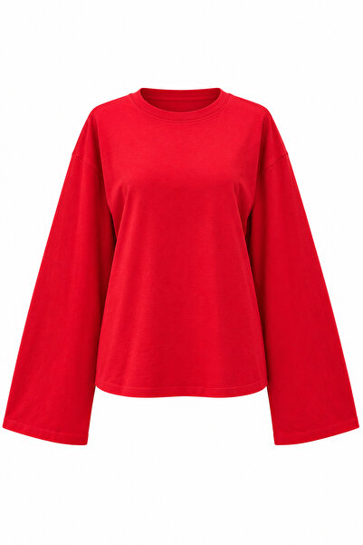 Özge Özgenç İspanyol Kol Basic Sweat